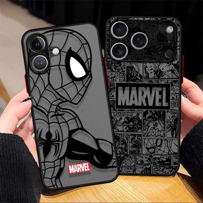 Marvel Spiderman Coole Handyhülle für Apple iPhone 16e 15 16 14 Plus 13 Mini 12 13 11 17 Pro Max 17 Air XS Max 7 8 Weiche Hülle