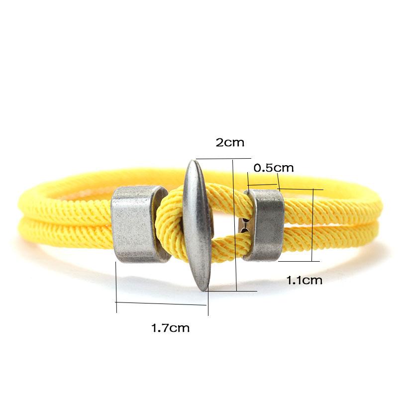 New Rope Bracelet Men Vintage Double Layer Cord Bangle Homme Leisure Accessories Gift For Him Pirate Punk Braslet Pulseras