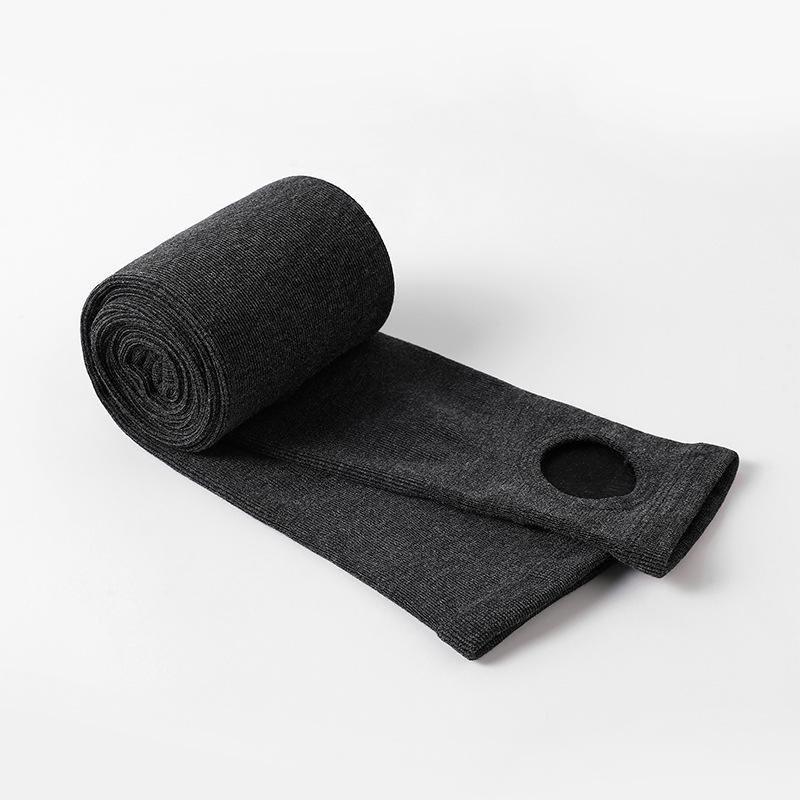 Women's Fleece-Lined High-Waisted Vertical Striped Leggings: Slimming, Tummy-Control, Warm Stirrup Tights for Autumn/Winter.