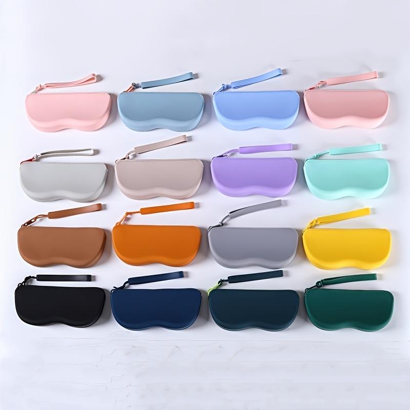 Multi-color Silicone Zipper Glasses Bag Storage Bag, Multi-purpose Small Anti-fall Debris Eyeglass Case Sunglasses Case