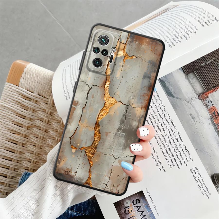 Case for Xiaomi Redmi Note 12S 9s 10S 11S 11 13 12 Pro Plus 10 9 8 Pro Funda Phone Cover Fashion Rust