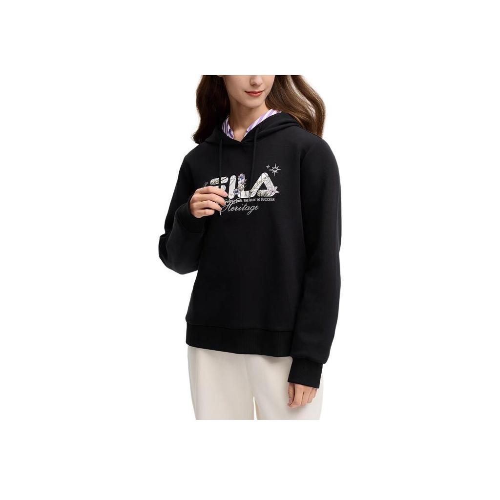 New FILA Sweatshirt Women's Jet Black F11W518215FBK