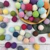 Wooden Cotton Crochet Beads 16mm 50pc Mix Color Beads for DIY Necklace Bracelet