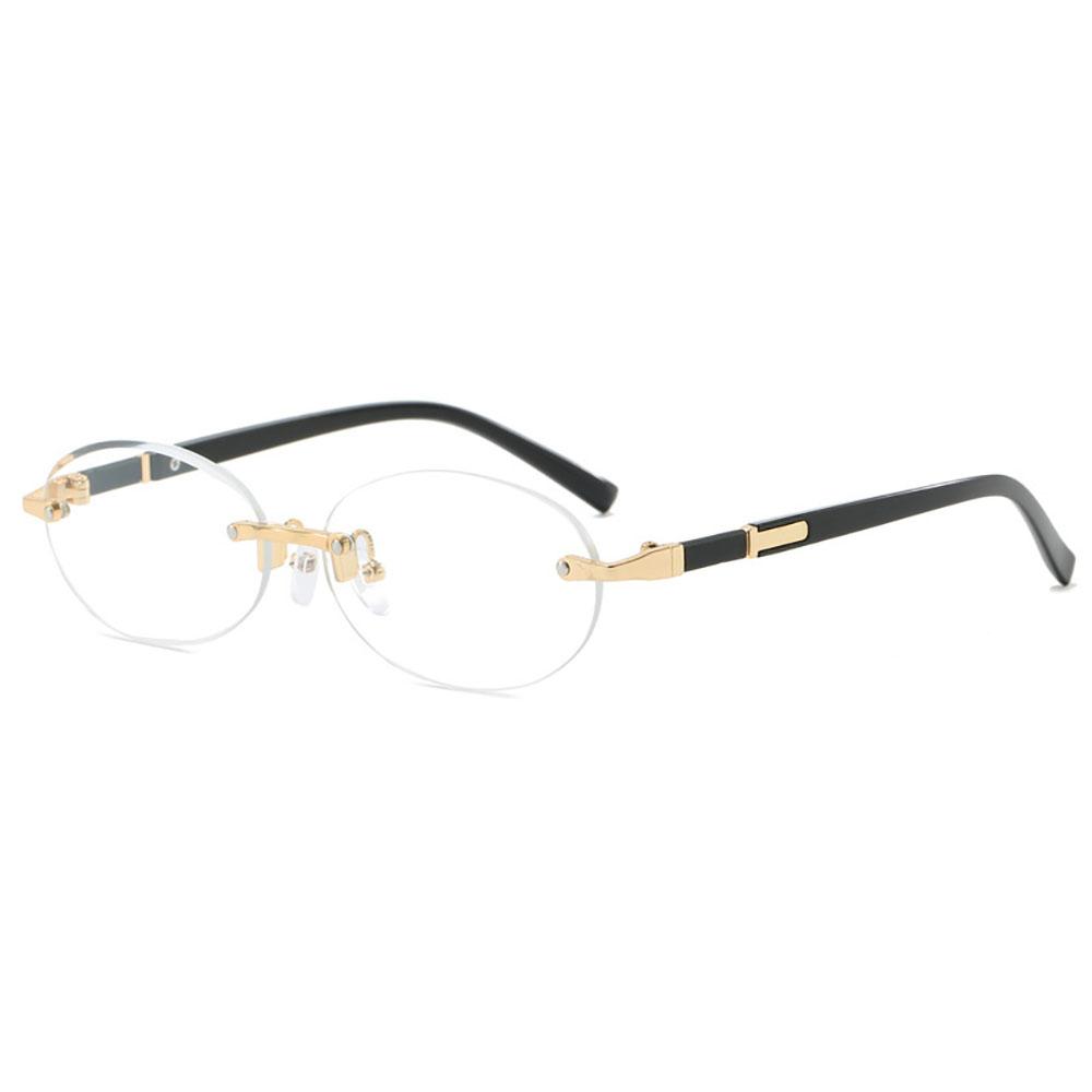 Uv400 Rimless Sunglasses Rimless Fashion Sunglasses Oval Frame Sunglasses Fashion Trendy Sun Glasses For Fashion Styling