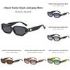 Geometric Style Eyewear With Pc Lenses For Fashionable Streetwear And Travel