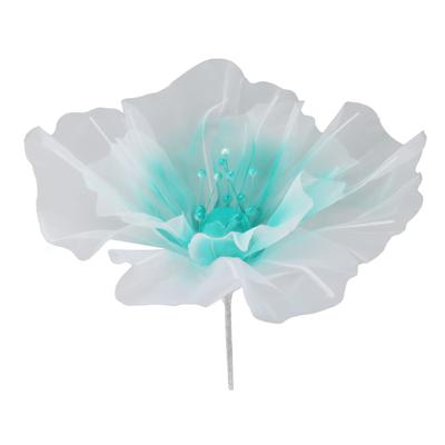 Gauze Flower 19.7in Diameter Soft Bright Colors Light Reusable Handcrafted Organza Flower for Wedding Photography Family