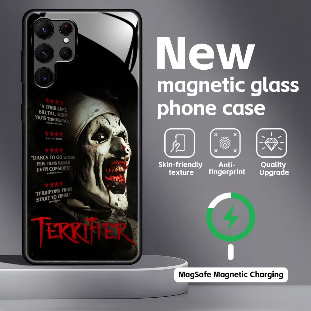 Art the Clown  Phone Case For Samsung S26 S25 S24 S23 S22 S21 Plus Ultra Note20 Glass Magnetic Case
