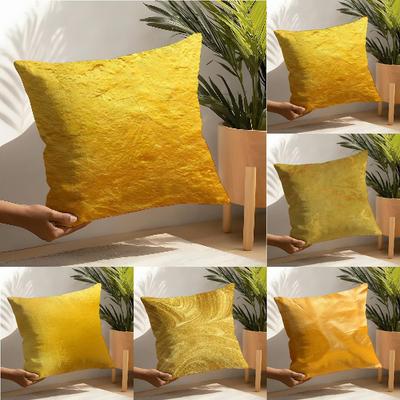 Luxury Premium Gold Foil Texture Pillow Case Linen Pillow Case Sofa Home Decor Cushion Cover Cushion Cove