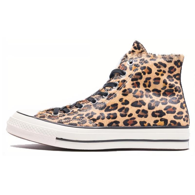 Converse Chuck Taylor All Star 1970s Round-toe Lace-up High-Top Espadrilles Unisex Leopard Print