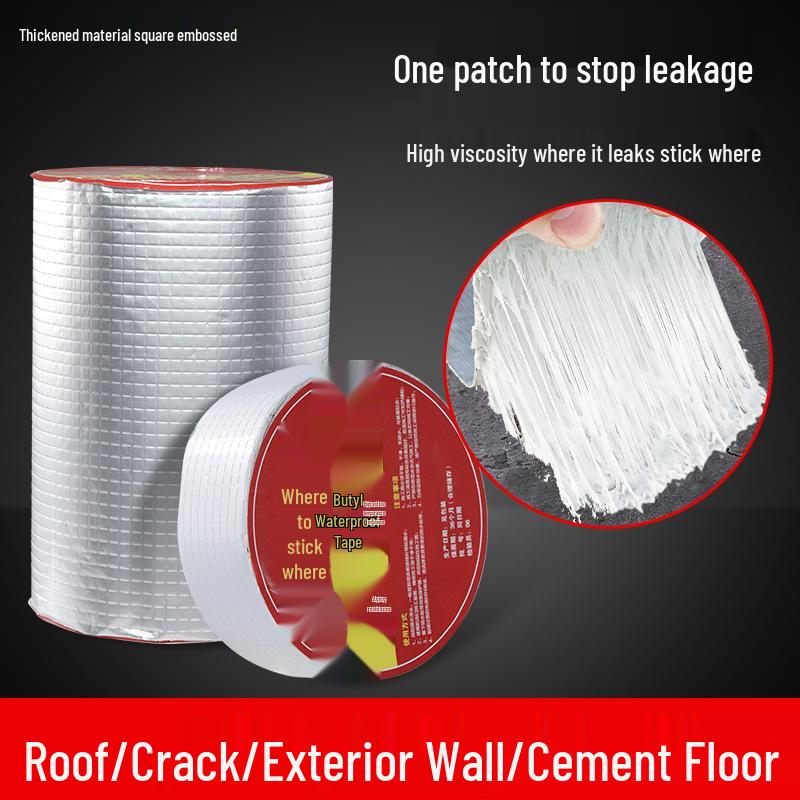 Roof Leak Repair Butyl Tape: Strong, Self-Adhesive, Waterproof Solution for Cracks