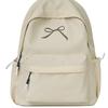 Schoolbag College Student Backpack Junior High School Student Computer Bag Korean Version Simple Girl Bow School Bag Large Capacity Backpack Female