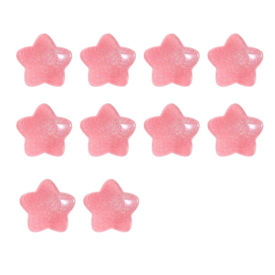 10 bucăți mărgele stea, culoare strălucitoare, ornamente drăguțe din rășină, bijuterii, artizanat, accesorii pentru husa pentru telefonul mobil