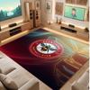 Brentford Football Print Crystal Velvet Rug, Comfortable Water Absorbent Non Slip Indoor Floor Carpet