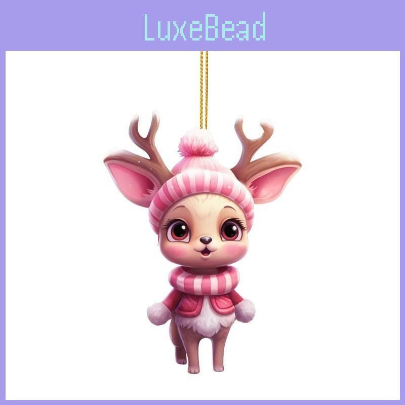 Pendant Car Reindeer Acrylic Material With Christmas Theme For Interior Vehicle