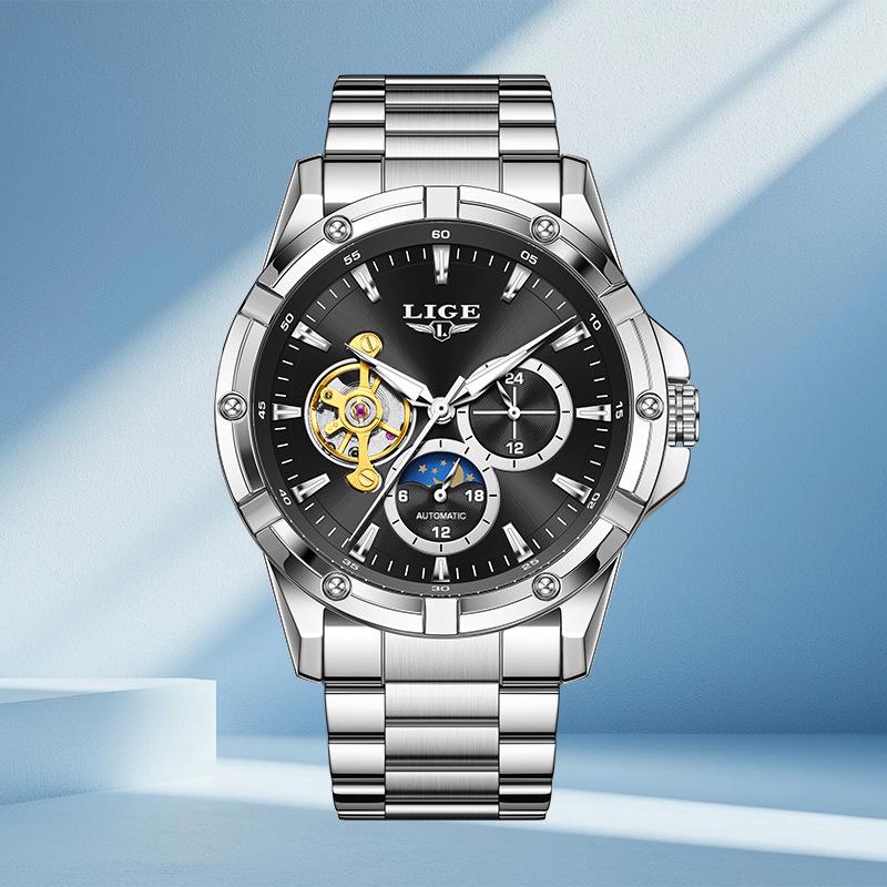Men's High-End Multi-Functional Mechanical Fashion Watch – Stylish Business Wristwatch
