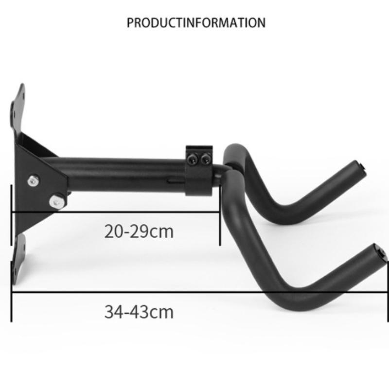 Mountain Bike Home Wall Double Hook Trailer Frame Toldable Telescopic Bicycle Display Stand LS