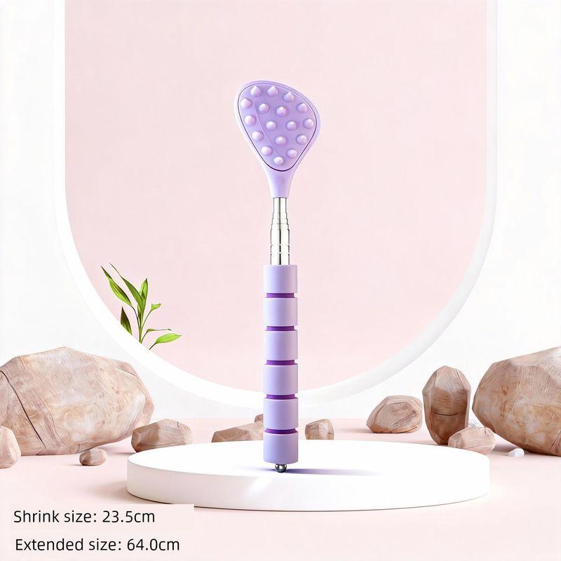 Cartoon Cat Paw Back Scratcher Massager Stress Relief Gadget Multifunctional Back Scratcher Extendable Craftsman s Itch [Purple]