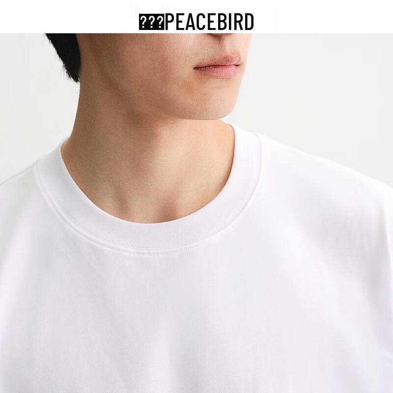 Peacebird Men's Round Neck Short Sleeve T-Shirt BACNF215E