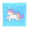 Unicorn and Floral Paper Napkin Set with Placemats and Cups for Weddings and Parties.