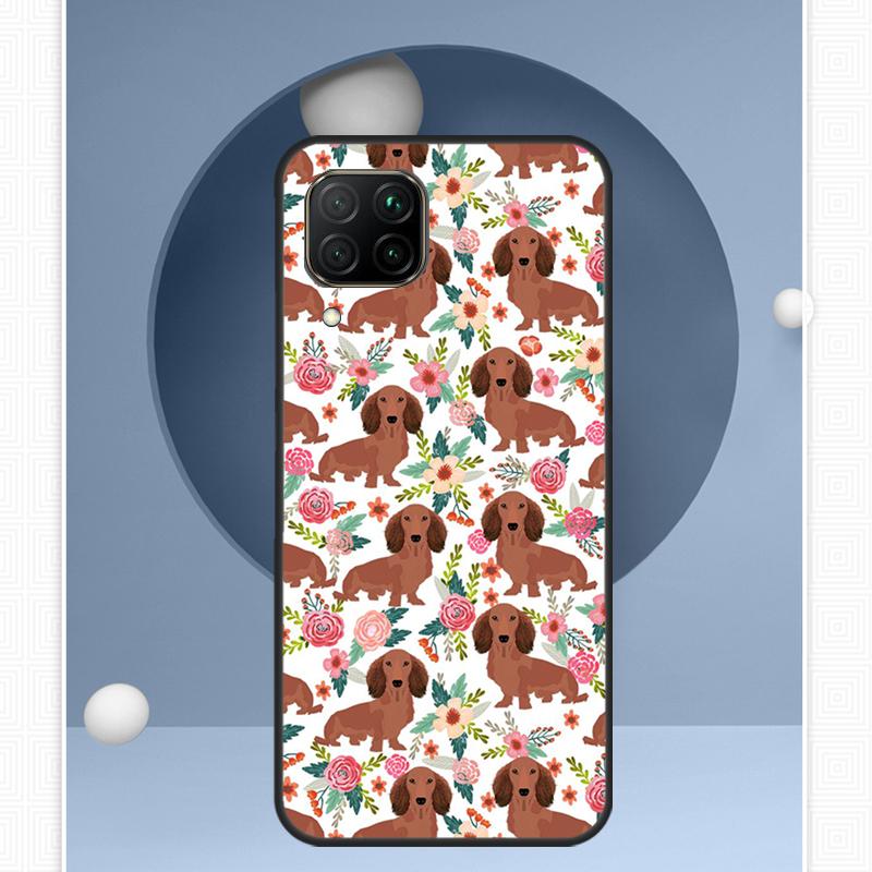 Cartoon Dackel Würstchenhund Für Huawei Nova 12i 12s 11i 8i Y91 Y60 Y70 Y72 Y90 Y61 9 10 SE P20 P40 Lite P30 P60 Pro Hülle