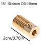 1 Pcs 0.5M Deceleration Worm Gear 065/151 Turbine 3.175/3/4/5/6 Mm Deceleration Worm Wheel