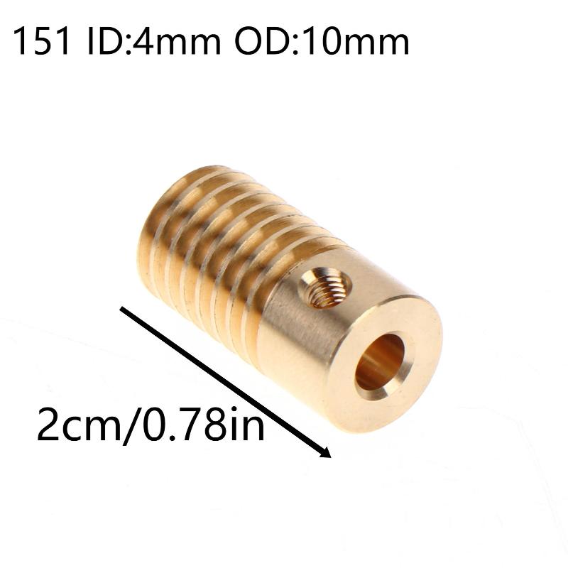 1 Pcs 0.5M Deceleration Worm Gear 065/151 Turbine 3.175/3/4/5/6 Mm Deceleration Worm Wheel