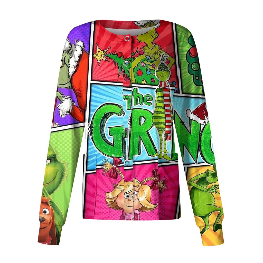 Women's Casual Long Sleeve Single Breasted  Printed Dry-nurse Top