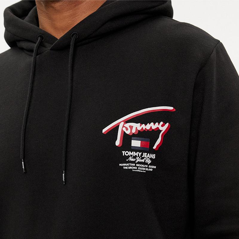 Tommy Jeans bluza męska czarna DM0DM18647-BDS L