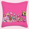 Hot Lovely KKirbies Pillow Covers Cartoon Sofa Decorative Home Doublesided Printing Short Plush Cute Cushion Cover