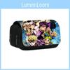 Trousse à crayons à double couche avec impression Jojo's Bizarre Adventure, grande capacité, pour l'étude et le bureau