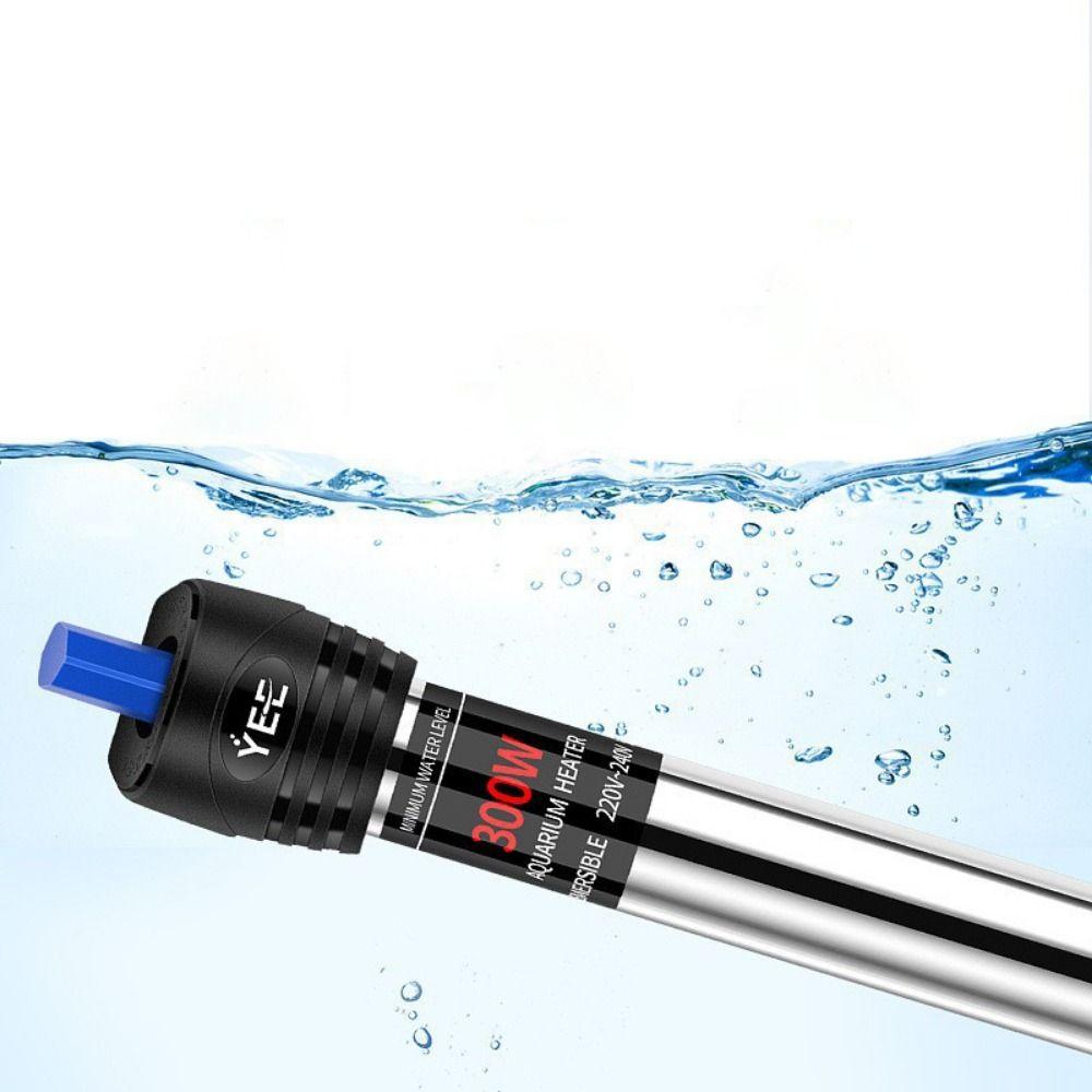 25-300W Fish Tank Heating Rod Stainless Steel Adjustable Submersible Heater Automatic Constant Temperature Aquarium Heater