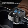 Automobilová handsfree sada Bluetooth kompatibilní 5.0 FM vysílač MP3 modulátor přehrávač handsfree audio přijímač 2 USB rychlonabíječka