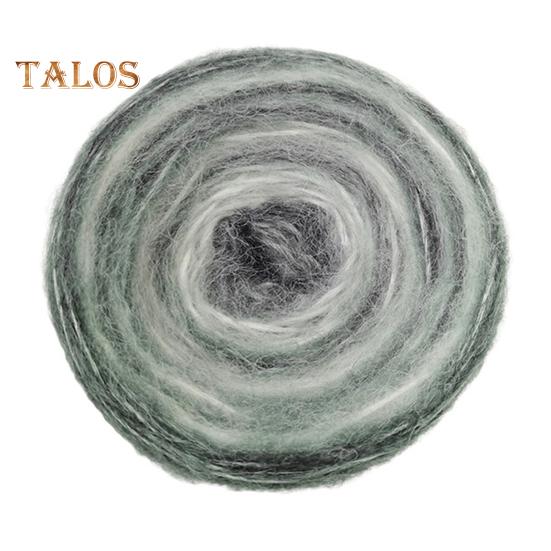 

1 рулонна градієнтна пряжа, 133,9 дюйма, мохерова пряжа, акрилова та вовняна пряжа для в’язання спицями та гачком шарфів Крафтові проекти G