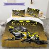3-piece DC Batman Print Print Coreless Bed Sheet Set, Comfortable Bedspreads In Various Sizes, Bedroom Bedding.