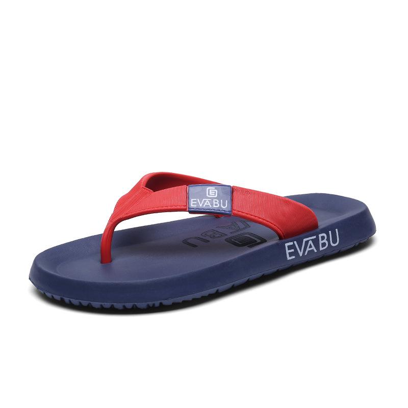 Herren Trendy EVA Zehentrenner Sandalen: Rutschfeste, weiche Sohle, Große Größe Strand-Flip-Flops 39 blue