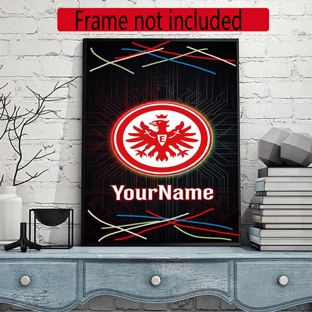 Eintracht Frankfurt Personalized Name Diamond Paintings Mosaic Wall Round Diamond Art Painting Kits Embroidery Crystal Accessories Frameless