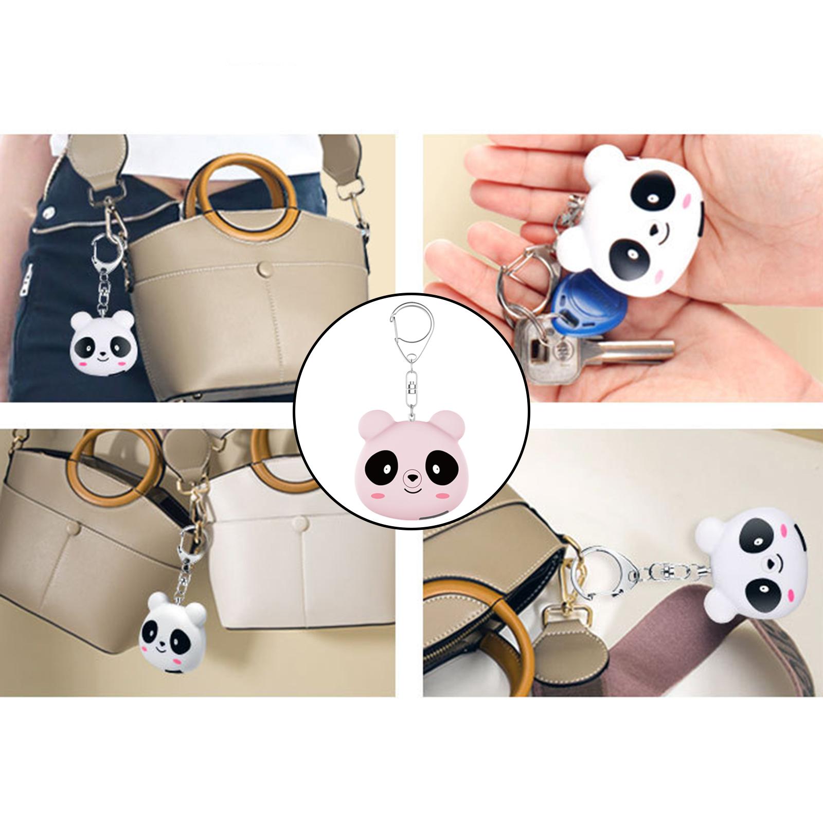 

Cartoon Emergency Alarm Keychain 130dB Siren Cute Mini Loud Sound Personal Alarm for Girls Elderly Kids Personal Protection рожевий