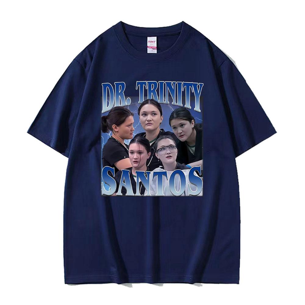 Dr Trinity Santos Vintage Girl Dinner Graphic T Shirts Unisexs Clothing Summer High Quality Tshirt Unisex Fashion Casual T Shirt