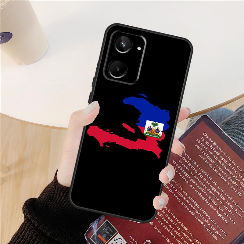 Haiti Haitian Flag Case For Realme C61 C67 C53 C55 C75 C51 C21Y C25S GT 6 6T 5 GT7 Pro 10 11 12 13 14 Pro Plus