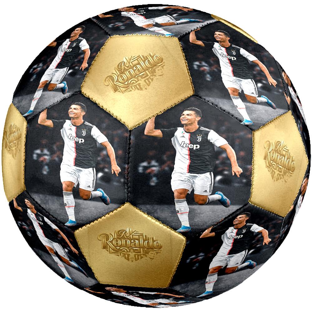 Ronaldo's Juventus Fc Player Action Size 5 Football Machine-Stitched Indoor/Outdoor Universal Football Perfect Commemorative Gift for Soccer Lovers