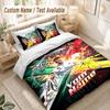 Custom Name Bedding Set 3 PiecesCristiano Ronaldo Print Duvet Cover + 2 Pillowcases Soft Bed Decor