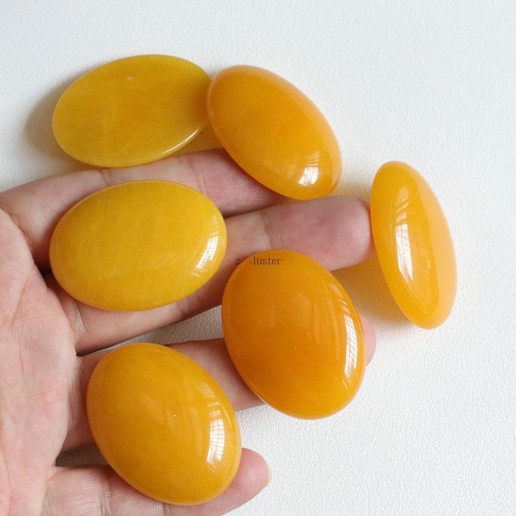 30x40mm Egg Shape Pendant: Natural Rose Quartz, Green Aventurine, Lapis Lazuli, Agate Jewelry DIY