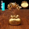 Make a fortune money bag tree ornament, make money every day, money bag creative desktop decoration, new home entrance car ornament gift