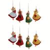 4PCS/Set Vintage Angel Hanging Decor Fantasy Wooden Xmas Tree Hanging Ornament 2025 Navidad Decor for Home 2026 New Year Gift