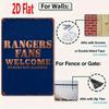 Vintage Metal Sign Rangers Fan Wall Art Decor