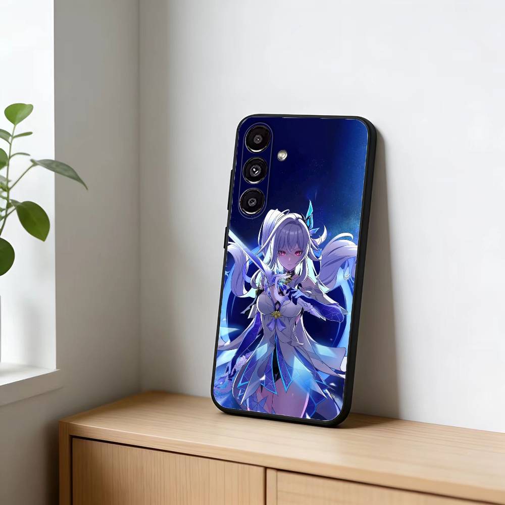 G-Genshin Impact S-Skirk Phone Case For Samsung Galaxy A13,21s,22,31,32,52,53,71,72,73,Soft Black Cover Samsung a41