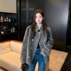 New Fur Integrated Winter Sheep Shearing Imitation Fur Coat Stand-up Collar Thickened Imitation Mink Double-breasted Warm