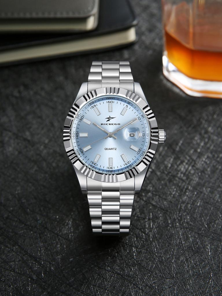 Men's Round Pointer Quartz Watch Stylish and Durable Design Suitable for Daily Wear an Excellent Gift for Him
