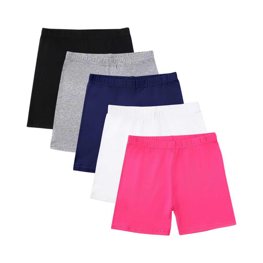 Summer Girls' Three-Point Safety Pants Underwear Leggings Five-Piece Set
