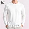 MiiOW Men's Cotton Long-Sleeve Crew Neck Tee